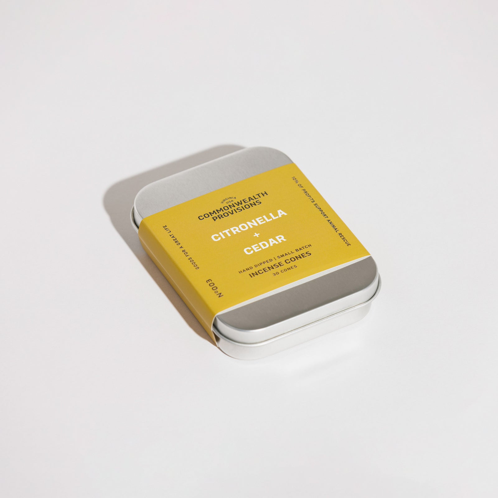 Citronella + Cedar Incense Cones | Commonwealth Provisions