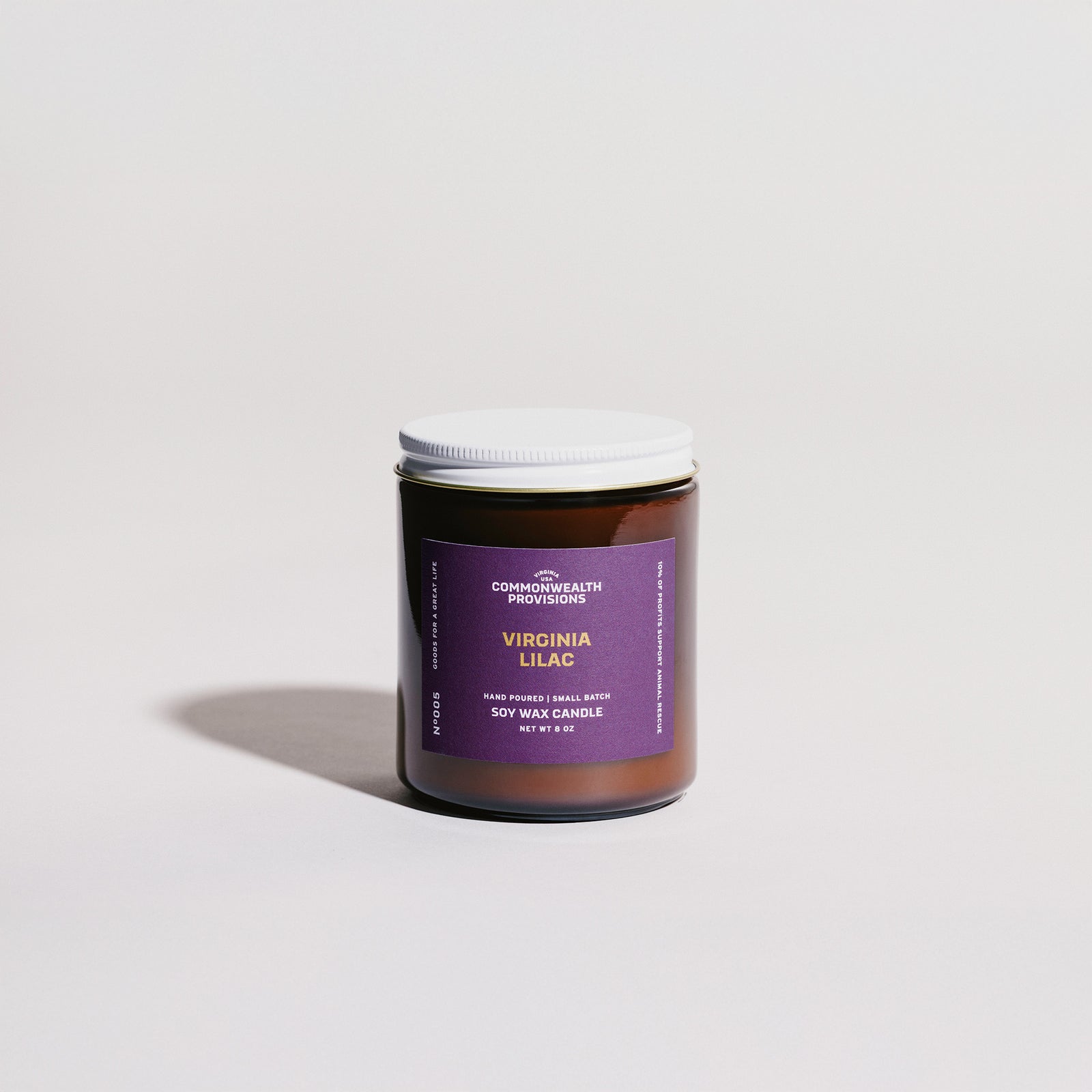 Commonwealth Provisions Virginia Lilac Candle