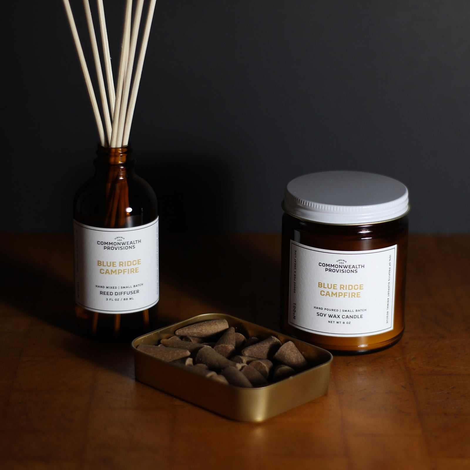 Commonwealth Provisions Blue Ridge Campfire Scent Collection Gift Set