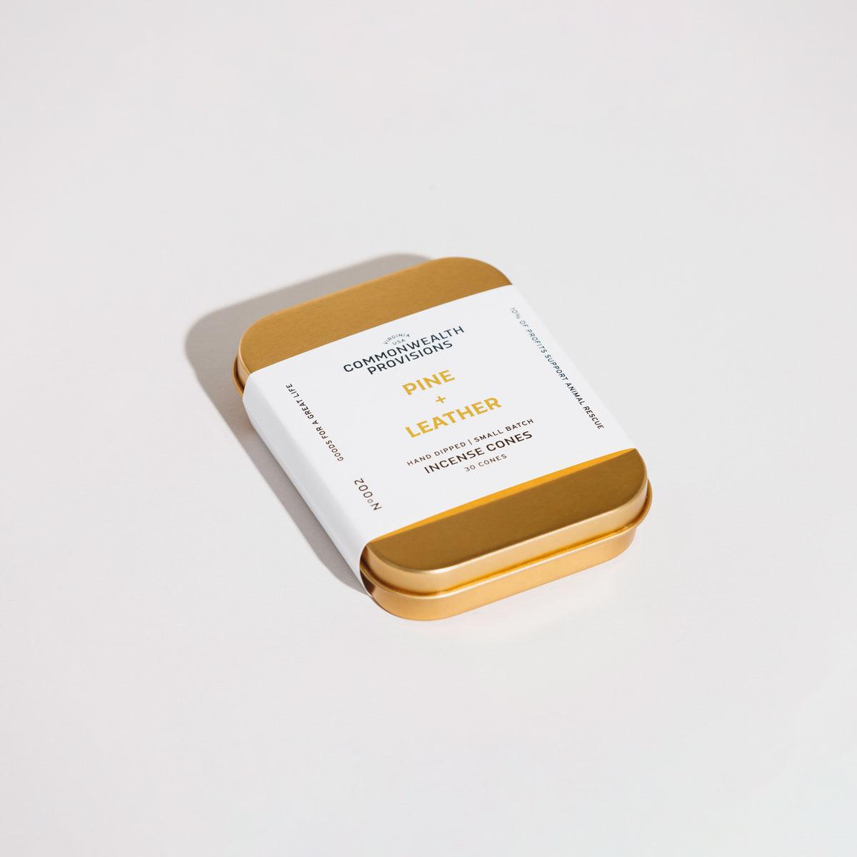 Pine + Leather Incense Cones | Commonwealth Provisions