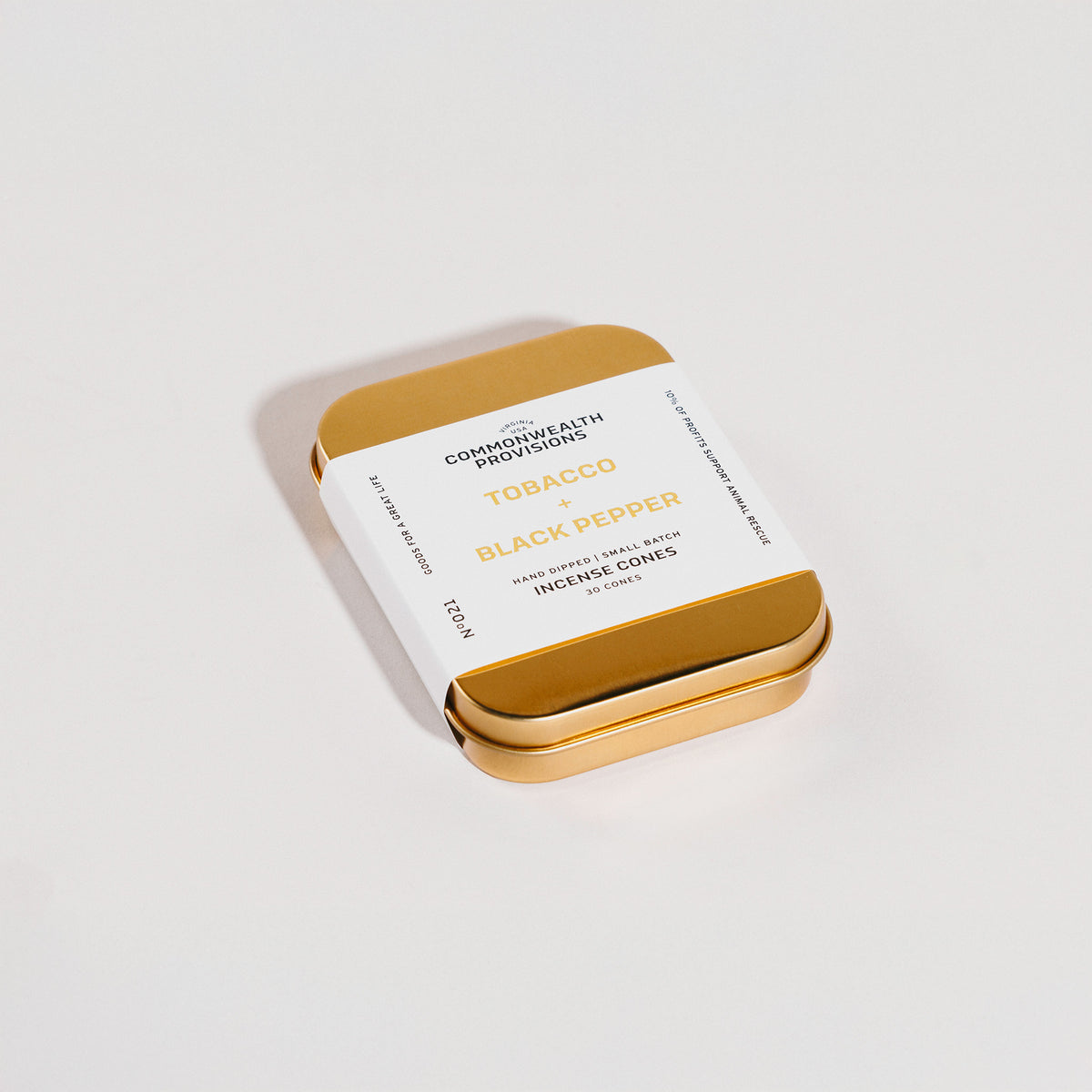 Tobacco + Black Pepper Incense Cones | Commonwealth Provisions
