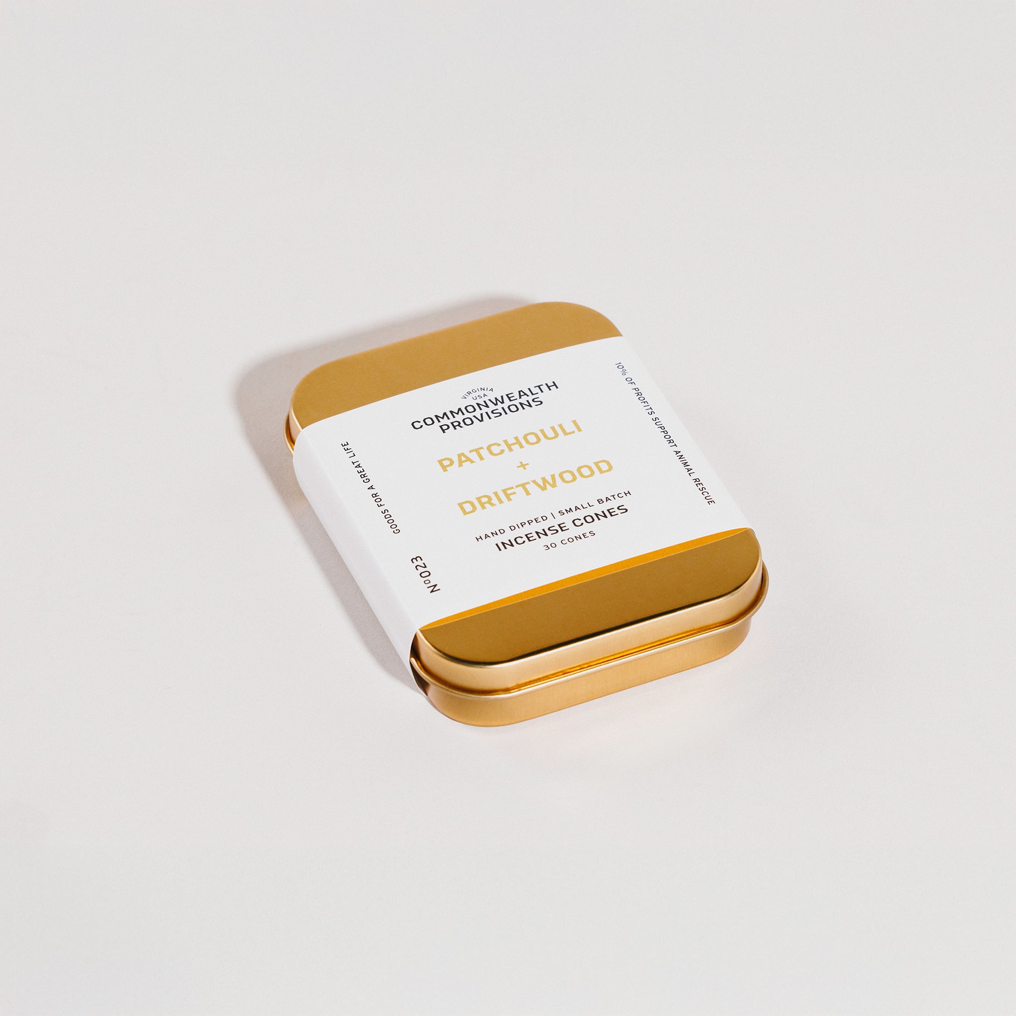 Patchouli + Driftwood Incense Cones | Commonwealth Provisions