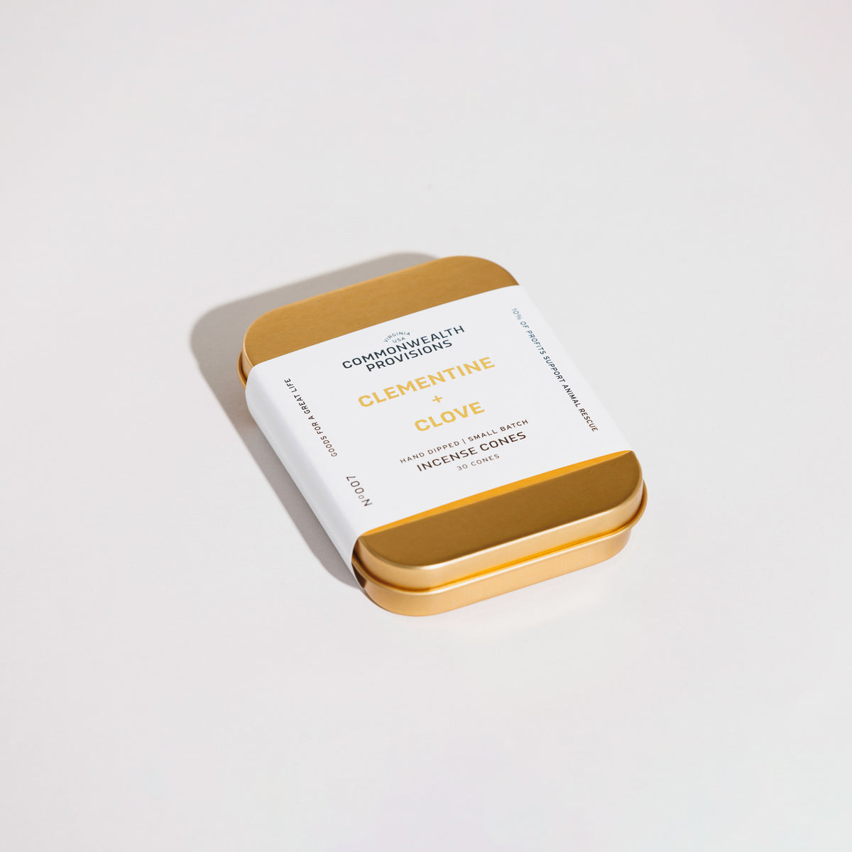 Clementine + Clove Incense Cones | Commonwealth Provisions