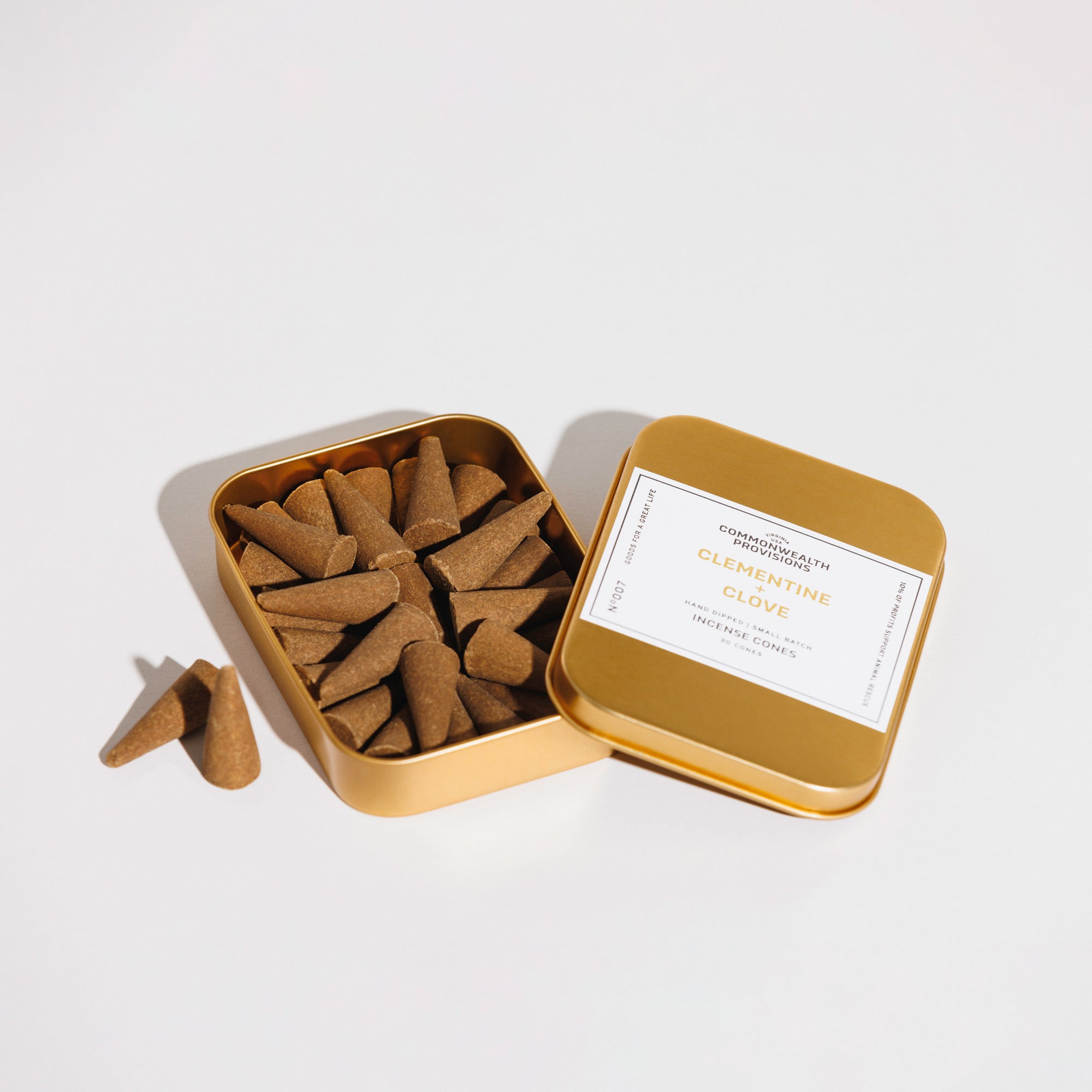Clementine + Clove Incense Cones | Commonwealth Provisions