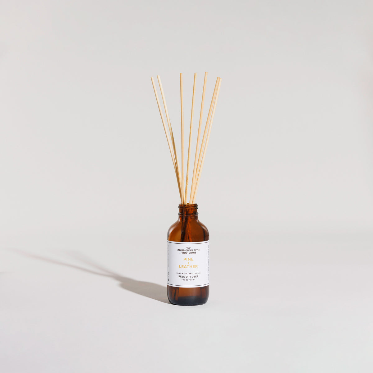 Pine + Leather Reed Diffuser | Commonwealth Provisions