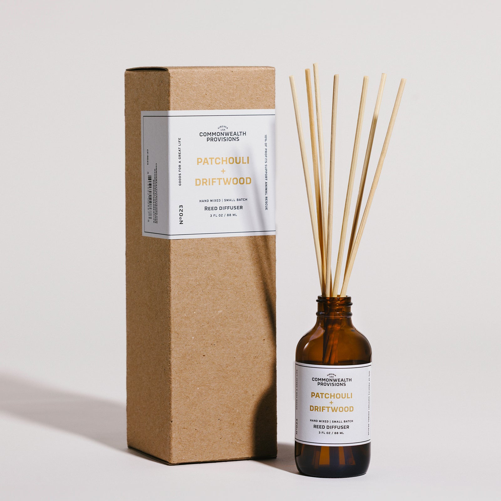 Commonwealth Provisions Patchouli + Driftwood Reed Diffuser