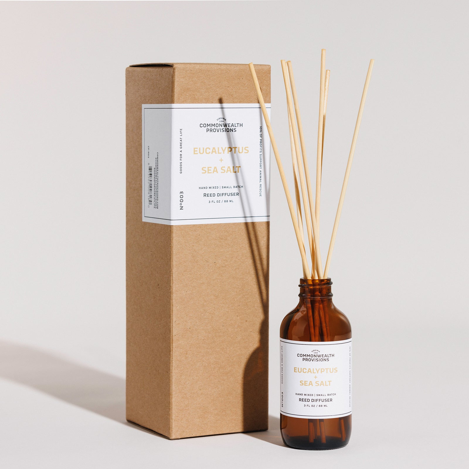 Eucalyptus + Sea Salt Reed Diffuser | Commonwealth Provisions