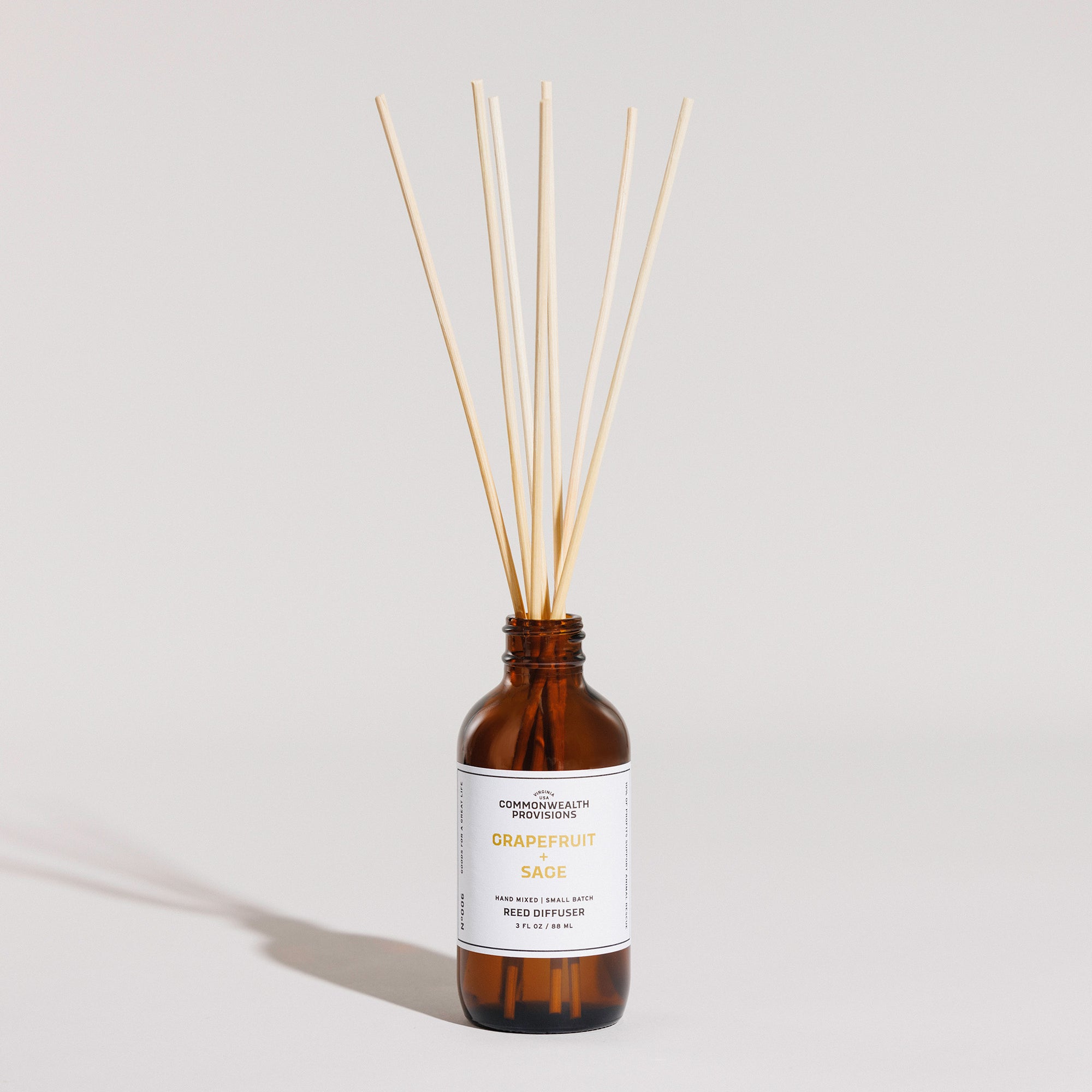 Grapefruit + Sage Reed Diffuser | Commonwealth Provisions