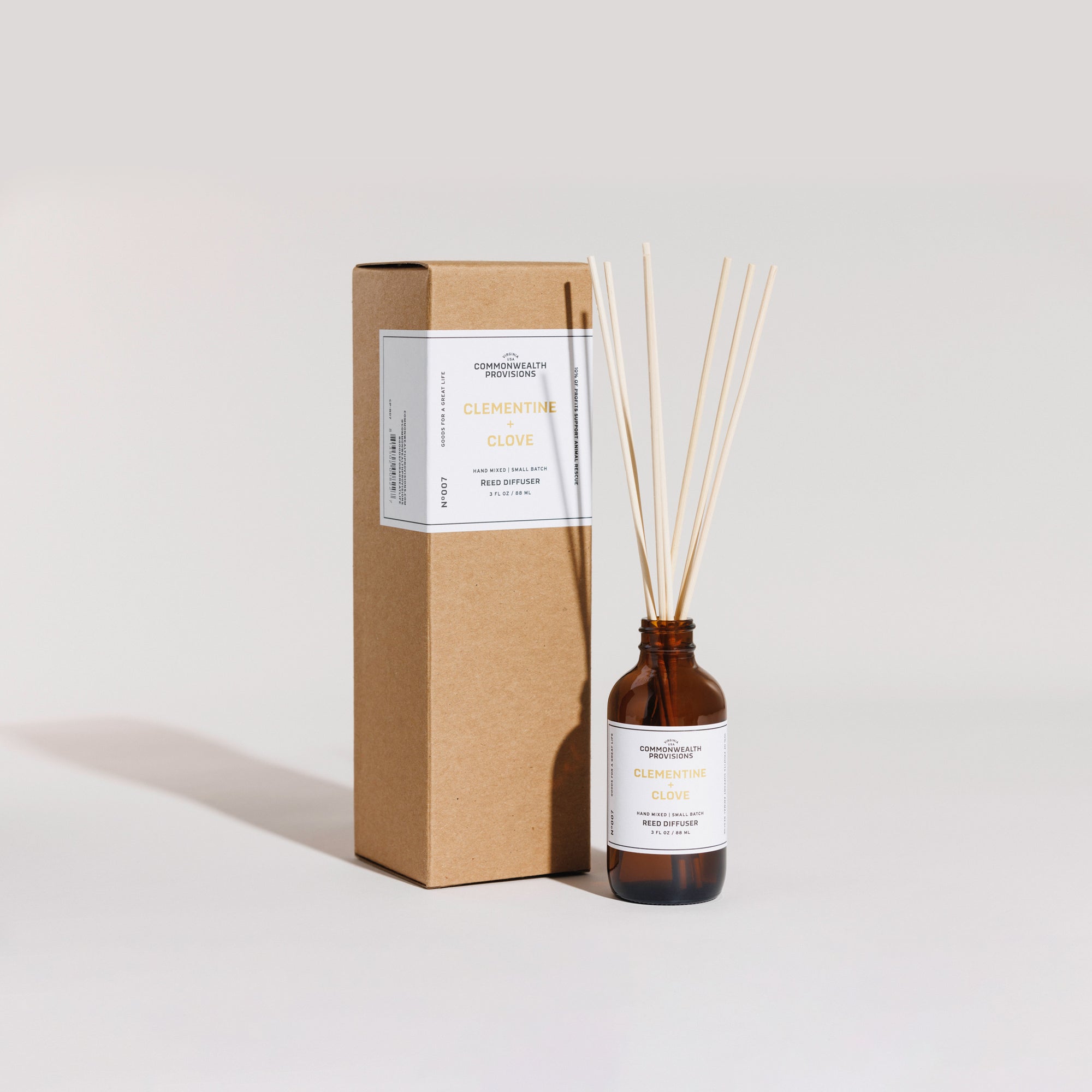 Clementine + Clove Reed Diffuser | Commonwealth Provisions