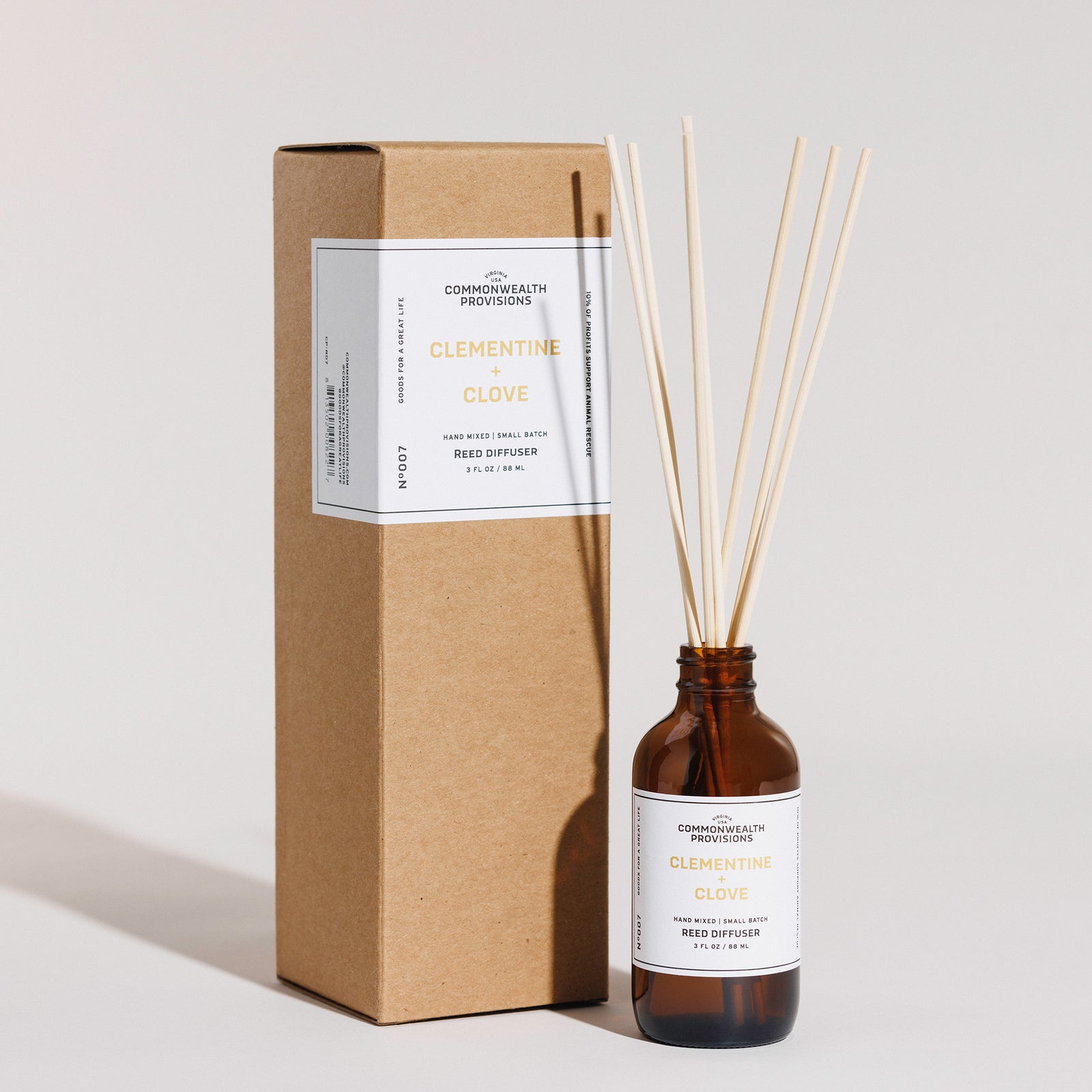 Clementine + Clove Reed Diffuser | Commonwealth Provisions