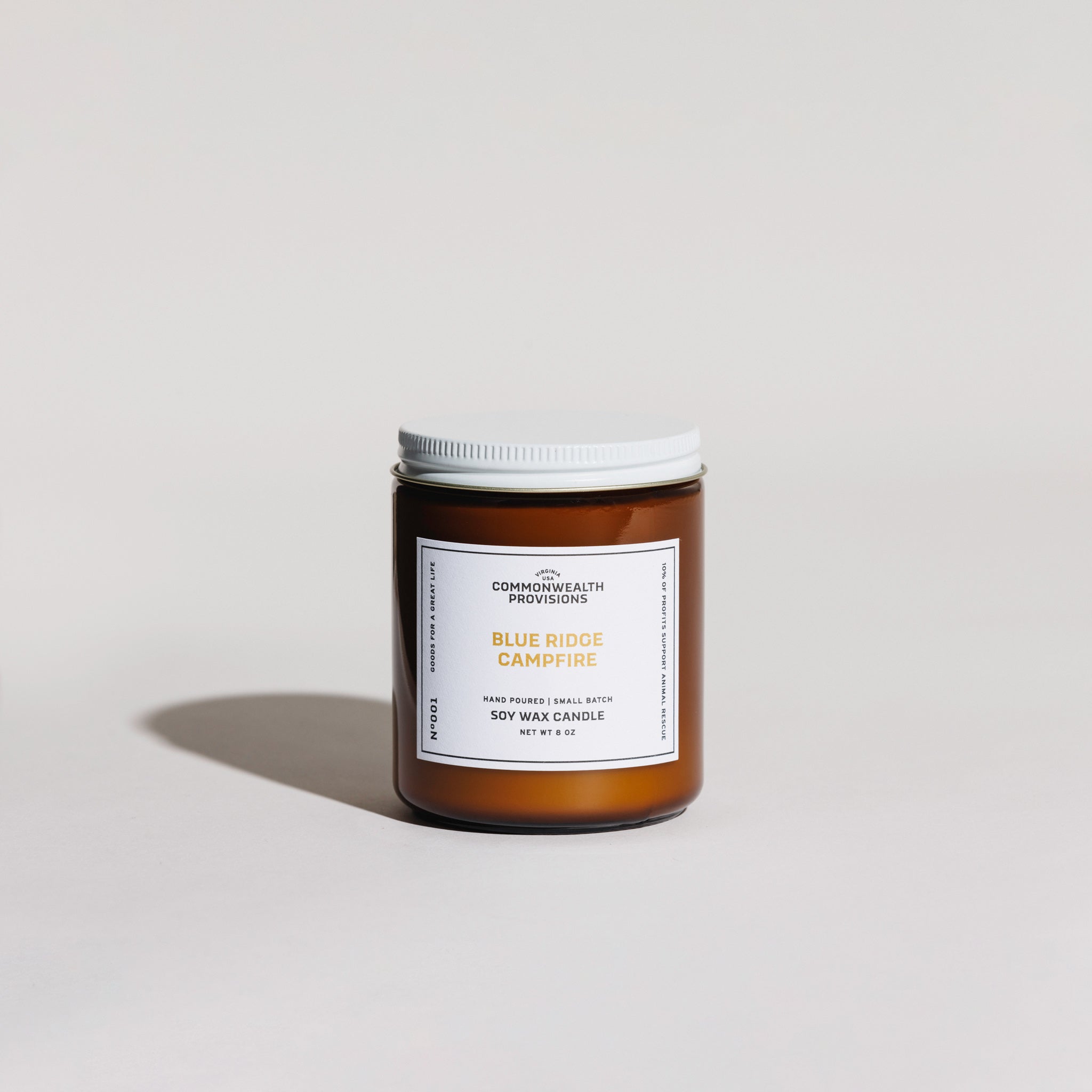 Commonwealth Provisions Blue Ridge Campfire Candle