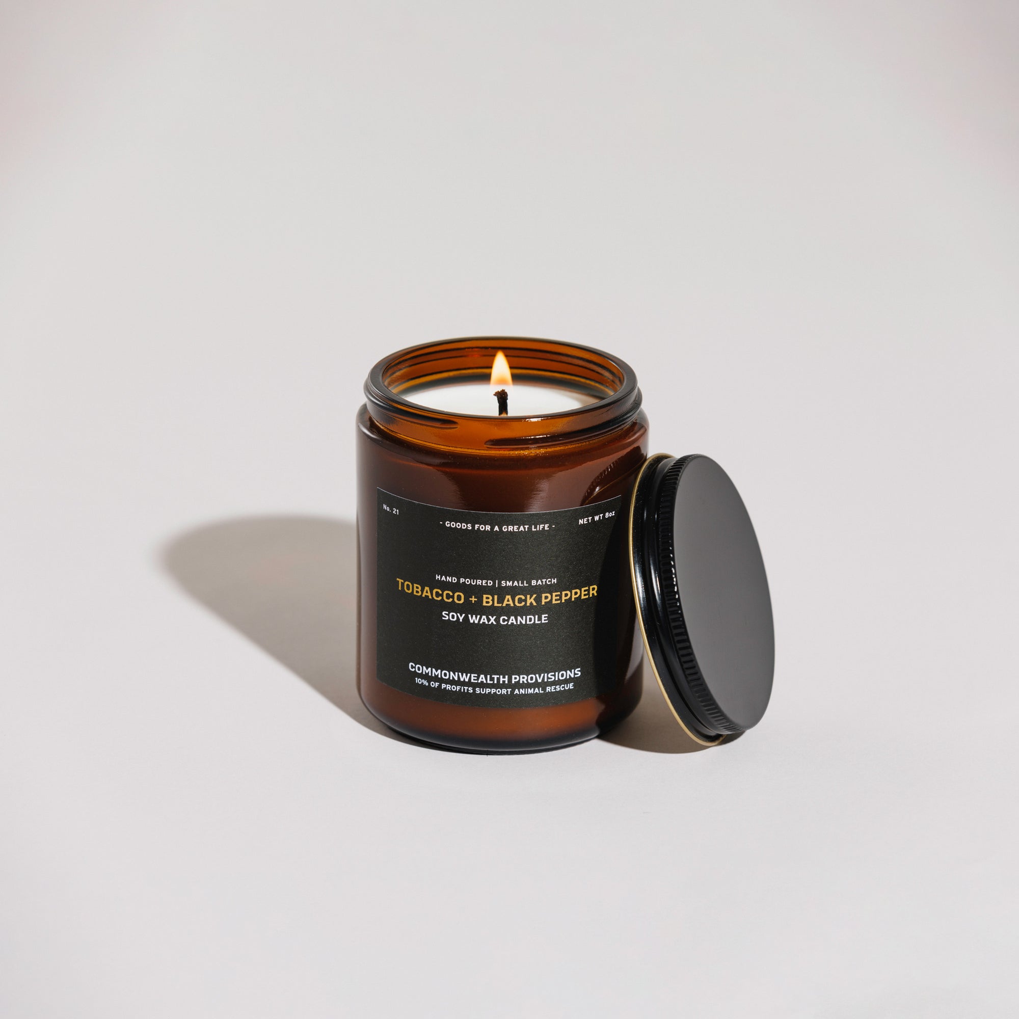 Tobacco + Black Pepper Standard Candle | Commonwealth Provisions
