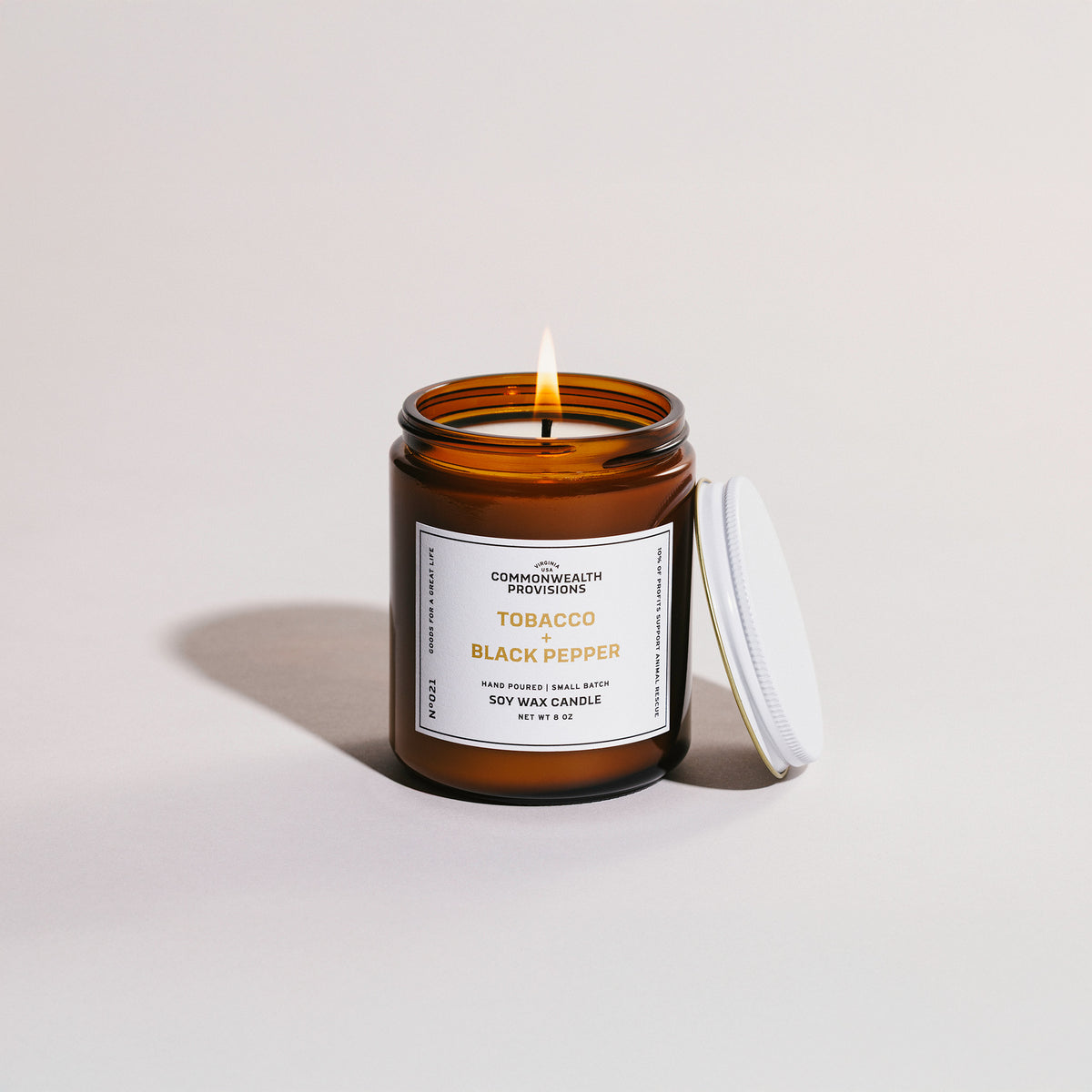 Tobacco + Black Pepper Standard Candle | Commonwealth Provisions