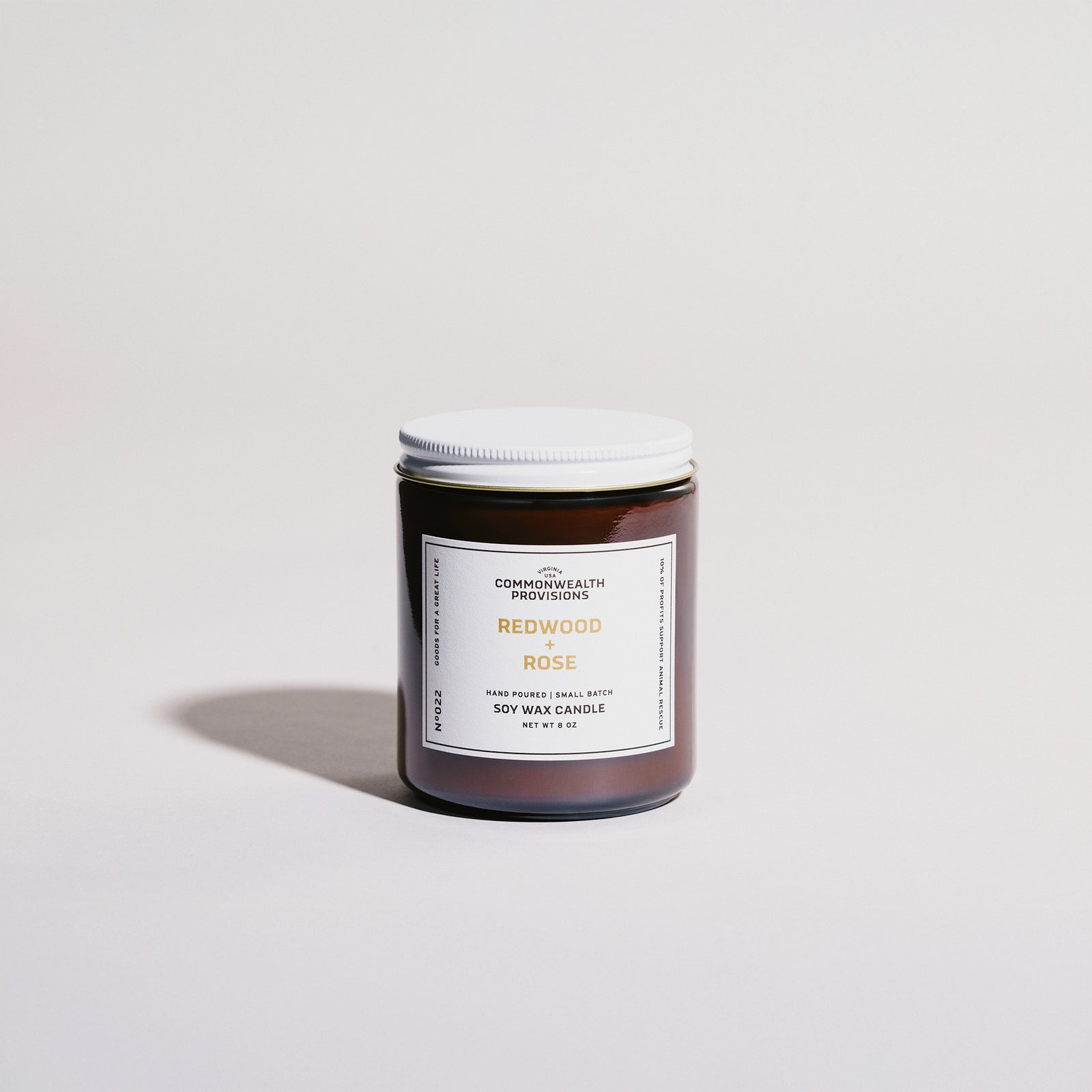 Redwood + Rose Standard Candle | Commonwealth Provisions