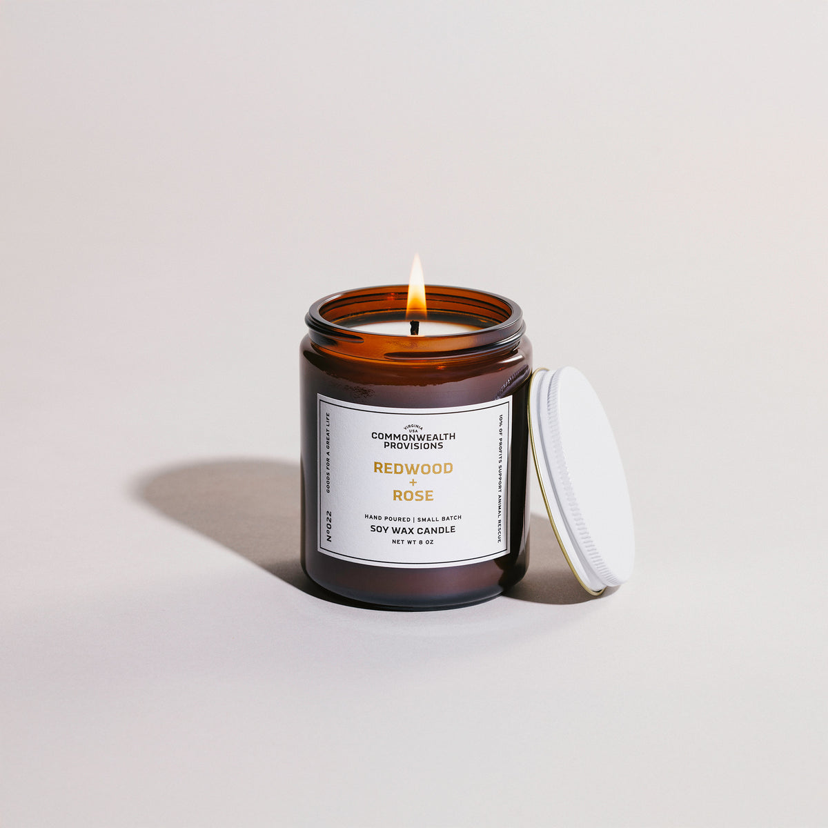 Redwood + Rose Standard Candle | Commonwealth Provisions