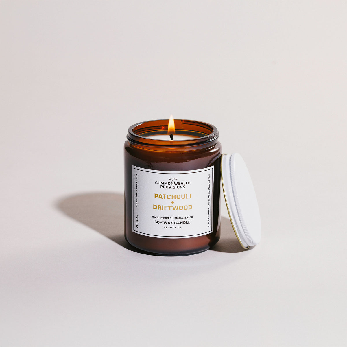 Patchouli + Driftwood Standard Candle | Commonwealth Provisions