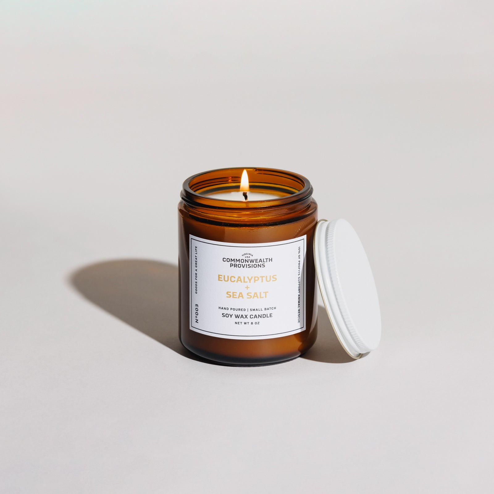 Eucalyptus + Sea Salt Standard Candle | Commonwealth Provisions