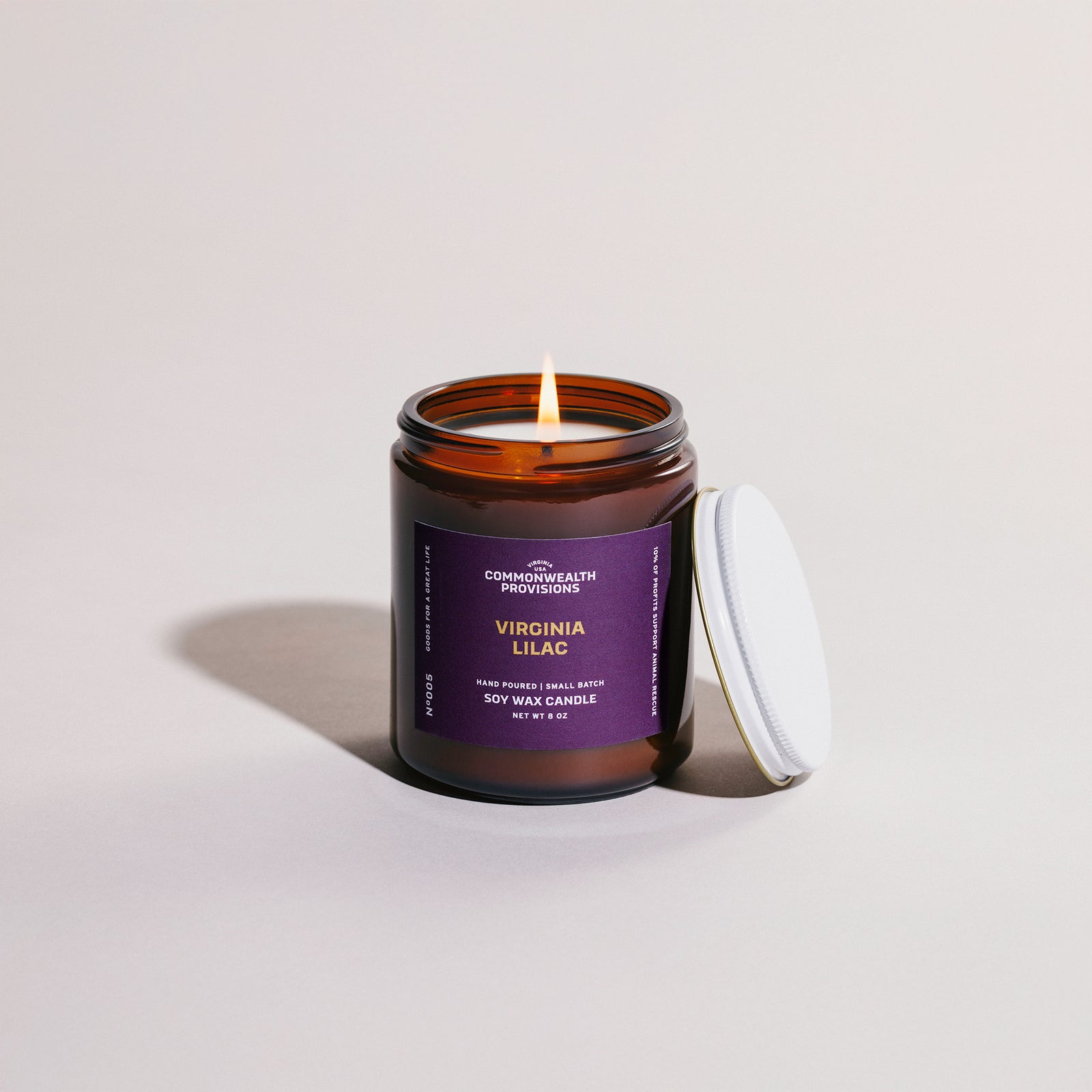 Commonwealth Provisions Virginia Lilac Candle