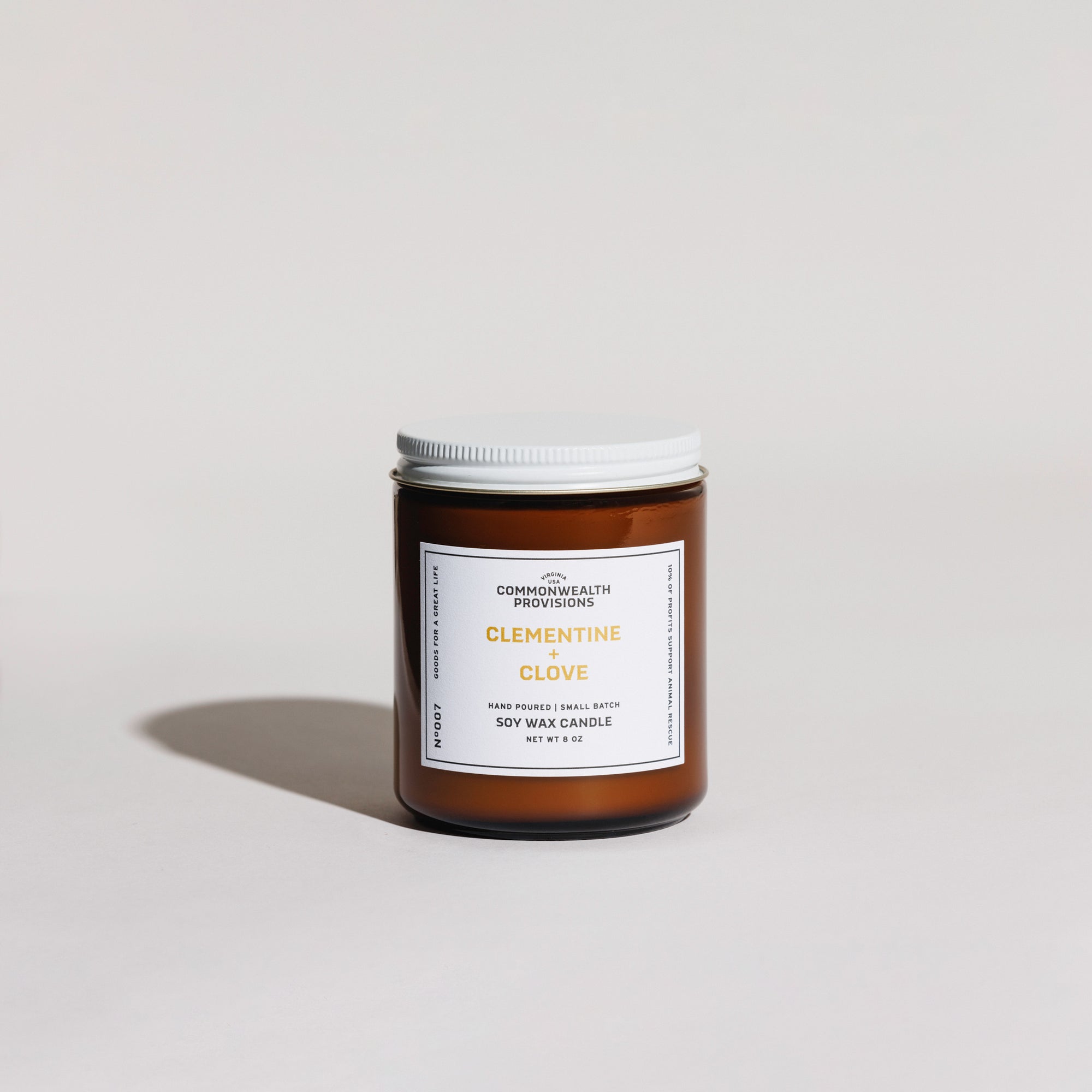 Clementine + Clove Standard Candle | Commonwealth Provisions