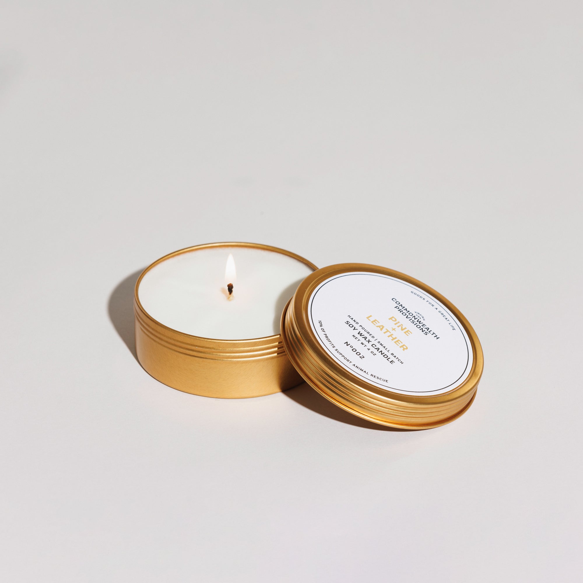 Pine + Leather Travel Candle | Commonwealth Provisions