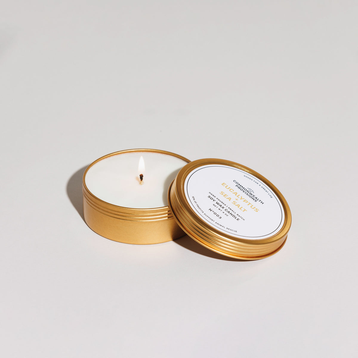 Eucalyptus + Sea Salt Standard Candle | Commonwealth Provisions