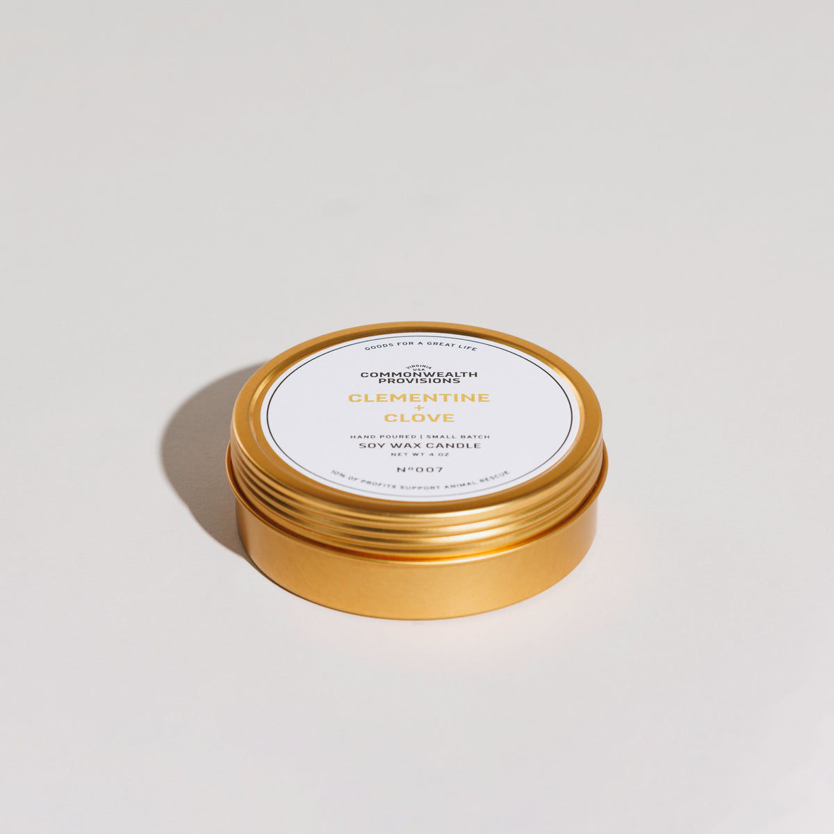 Clementine + Clove Travel Candle | Commonwealth Provisions