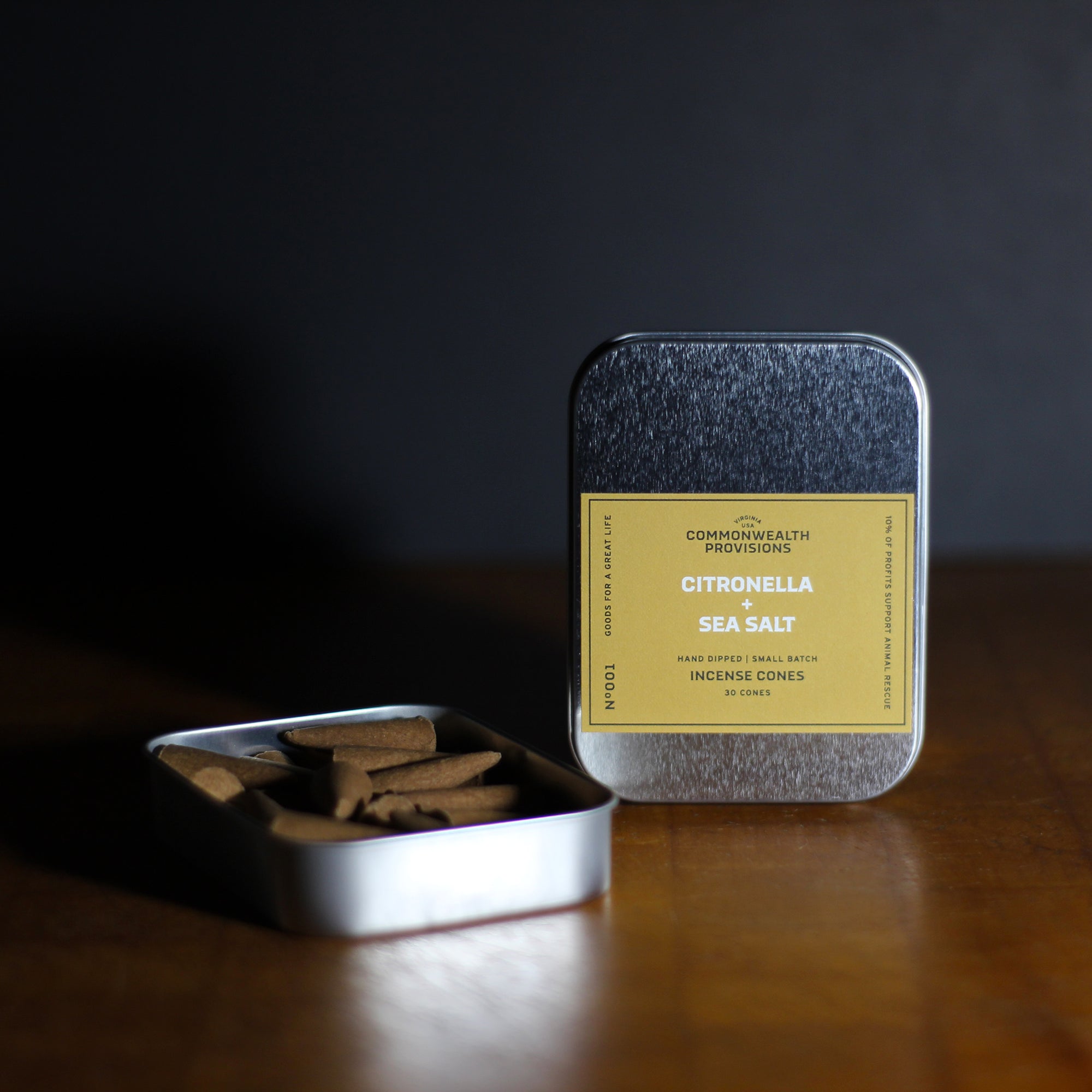 Commonwealth Provisions Citronella + Sea Salt Incense Cones