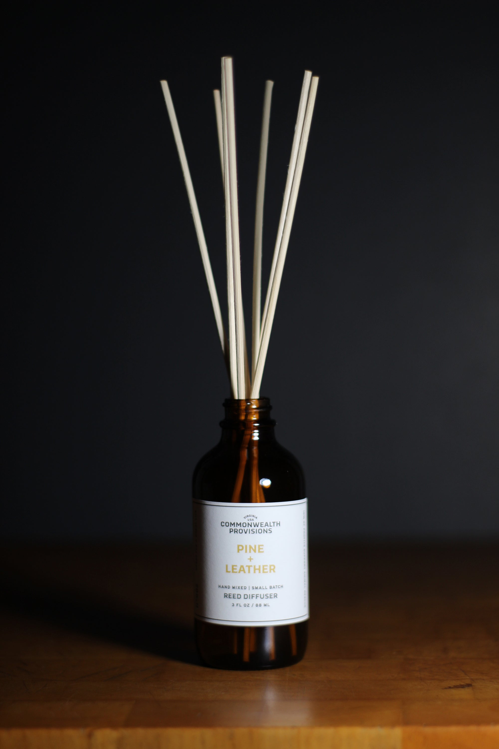 Commonwealth Provisions Pine + Leather Reed Diffuser