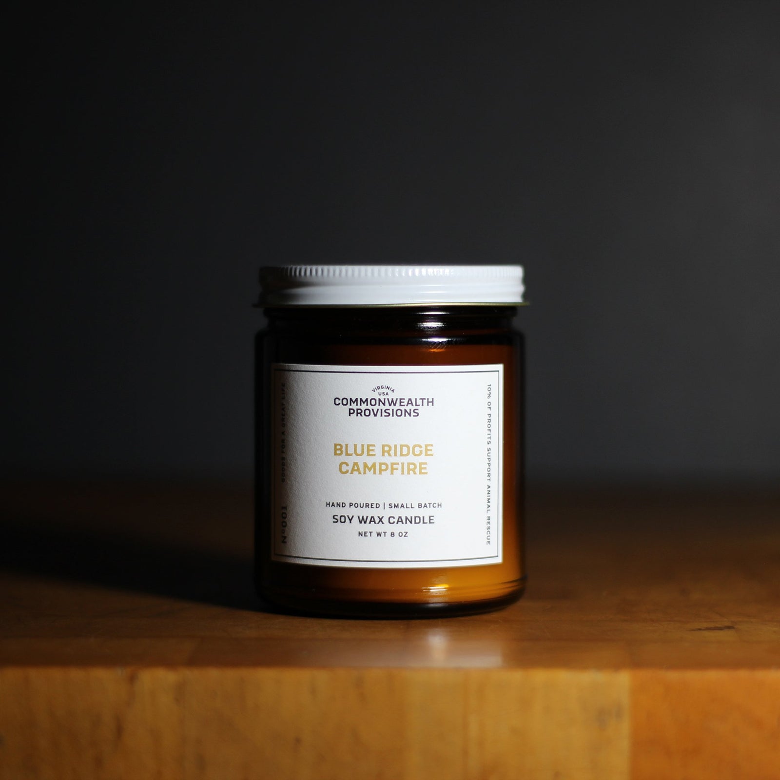 Commonwealth Provisions Blue Ridge Campfire Candle