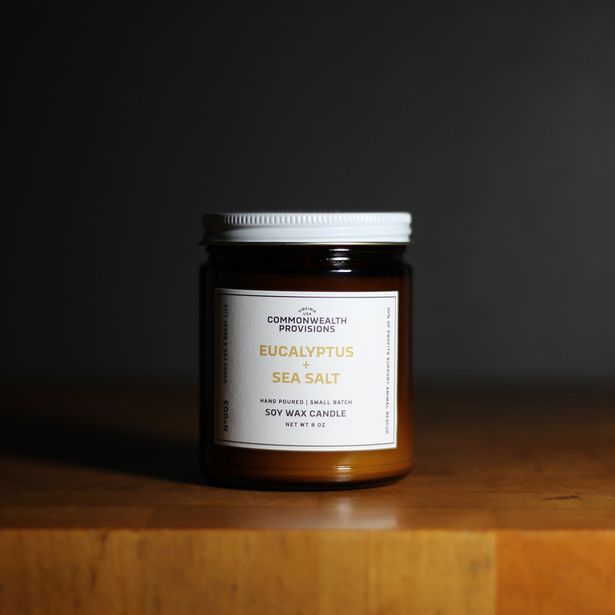 Commonwealth Provisions Eucalyptus + Sea Salt Candle