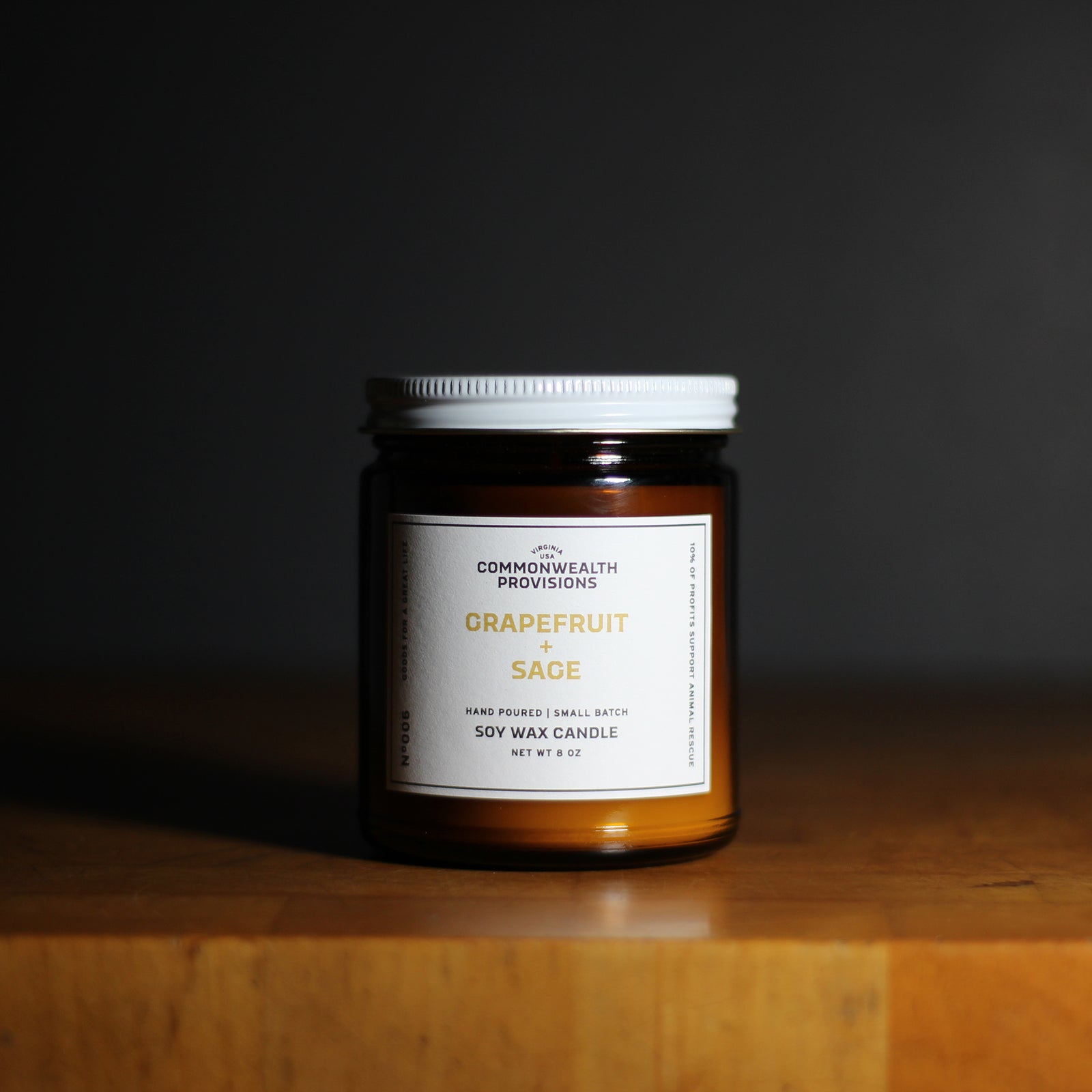 Commonwealth Provisions Grapefruit + Sage Candle