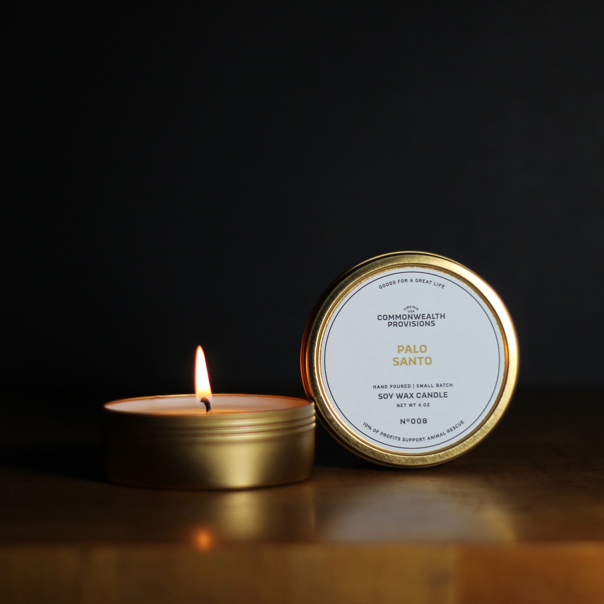 Commonwealth Provisions Palo Santo Travel Candle